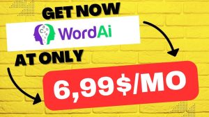 Video Thumbnail: Get now wordai account at only 6,99$ th best article rewriter wordai review.