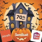 Halloween Discount Seo Tools offer Ahrefs Semrush Moz Pro