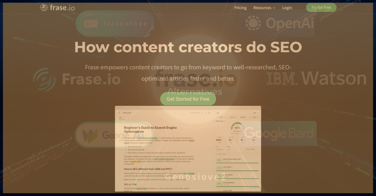 Frase.io Alternatives: Top Tools for SEO Content in 2024