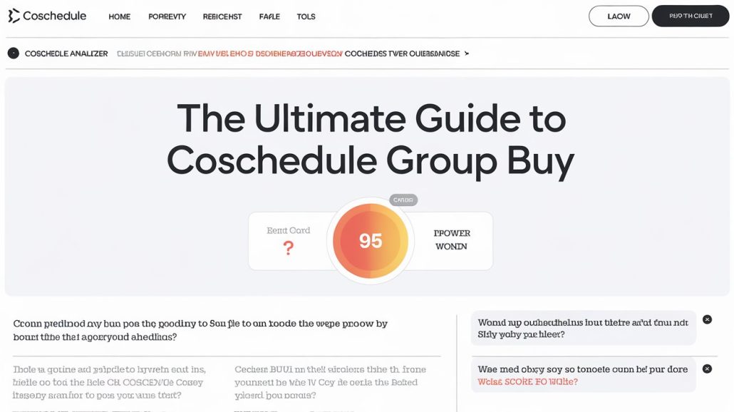 CoSchedule Group Buy- Headline Analyzer