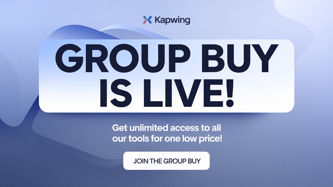 Kapwing Group Buy- online content creation platform 