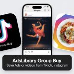 Adslibrary Group Buy- save ads or videos from tiktok, instagram